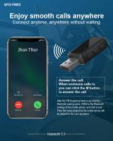 Transmisor y receptor Bluetooth 5,3 para coche, Kit de miniadaptador de Audio inalámbrico estéreo para Radio Fm, manos libres, llamada, alimentación USB - details 6