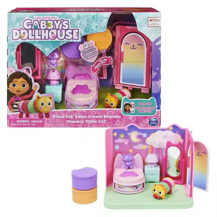 La casa de muñecas de Gabby el dormitorio de Sueñigata con accesorios - 1