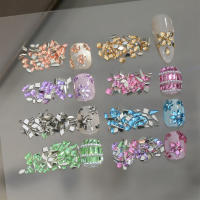 Colección De 50pcs De Cristales De Rhinestones Miniatura Y Brillante Para Decoración De Manicura Lujo Colores Mixtos Accesorios De Uñas - details 4