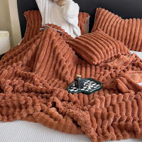 Manta De Peluche De Conejo Artificial Para Otoño Manta De Sofa Suave Y Cálida Manta Gruesa Para Cama Color Plush Tamaño Grande - details 17