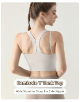 Sudadera De Yoga Para Mujer Verano Nueva Chaleco Deportivo Antigolpes Transpirable Rápido Secado Top Corto Cross Back Fitness - details 0