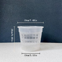 Maceta Transparente Para Orquídea Phalaenopsis Control De Raíces 11/14/16/19cm Decoración Para El Hogar Con Estomatología Material Plástico - details 5