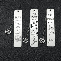 Marcador De Libro De Acero Inoxidable Para Mascotas Gato Lindo Regalo Para Amantes De Los Libros Diseño Geométrico Para Hombres Y Mujeres - details 1