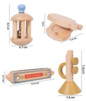 Set De Batería De Madera Para Bebés Juguete Musical Montessori Instrumentos De Percusión Para Niños De 3 a 6 Años - details 15