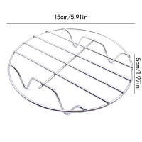 Rack De Asado Redondo De Acero Inoxidable Para Air Fryer Tamaño 6-7 Pulgadas Relleno Sencillo Para Cocinar Y Almohadilla De Parrilla Para Almohadillas De Almohadilla - details 0