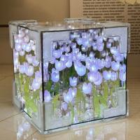 Lámpara De Espejo En Forma De Tulipán DIY Luz Nocturna De Mesa Para Dormitorio Artesanía De Flores Simulación Regalo De Cumpleaños - details 5
