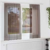 vidaXL Cortinas de gasa con bolsillos para varillas 2 uds. en color Arena/Marrón/Blanco y más | protección solar decorativa para ventanas hogar oficina dormitorio fácil de instalar - details 1