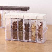 Caja De Almacenamiento De Especias Transparente 6pcs/Juego Botellas De Pimienta Y Sal Para La Cocina Material De Acrílico Y Plástico Estilo Pastoral Ecológico - details 0
