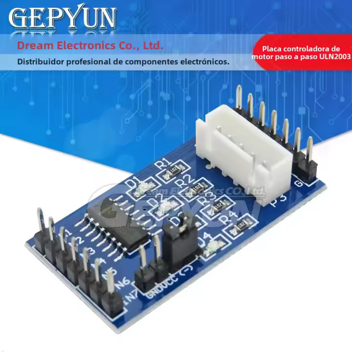 Placa De Controlador De Motor De Pasos ULN2003A Module 28BYJ-48 XH-5P Para Arduino DIY PCB Regulador De Voltaje Nuevo De China - 1