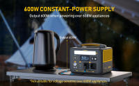 VTOMAN JUMP 600X Estación de Energia Portátil kit supervivencia 72 horas, generador de luz inverter electrico solar portatil,299Wh, Salida de 600W, Capacidad Expandible de 939Wh, 9 Puertos, PD 60W USB-C，supervivencia grupo electrogeno - details 0