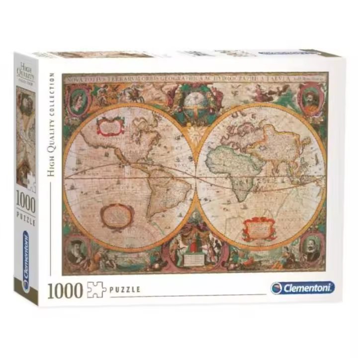 Puzzle 1000 Piezas Mapa Antiguo - Clementoni - 1
