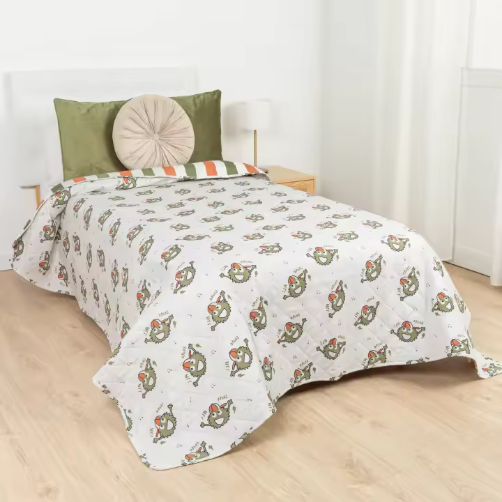 Tramas+ Colcha Infantil Divertida y Colorida - Diseño Atractivo para Niños - 1