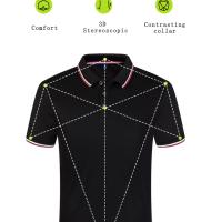Camisa Polo Corta De Verano Para Hombres Estilo Casual Gran Talla Uniforme De Negocio Transpirable Con Botones Para Oficina - details 2