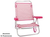 Silla de Playa Gerimport de Aluminio 5 Posiciones Plegable y Reclinable Convertible en Tumbona - details 1