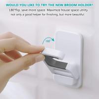 Broom & Mop Pinzas Autoadhesivas Sin Perforación Super Antideslizante Broom y Dustpan Hanger Montaje En Pared Mopas Rakes Holder 3 Unids - details 3