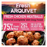 Latas Albondigas con Pollo. Pack 6 latas x400gr. Arquivet Fresh Alimento humedo para perros de todas las razas 75% Carne Fresca - details 2