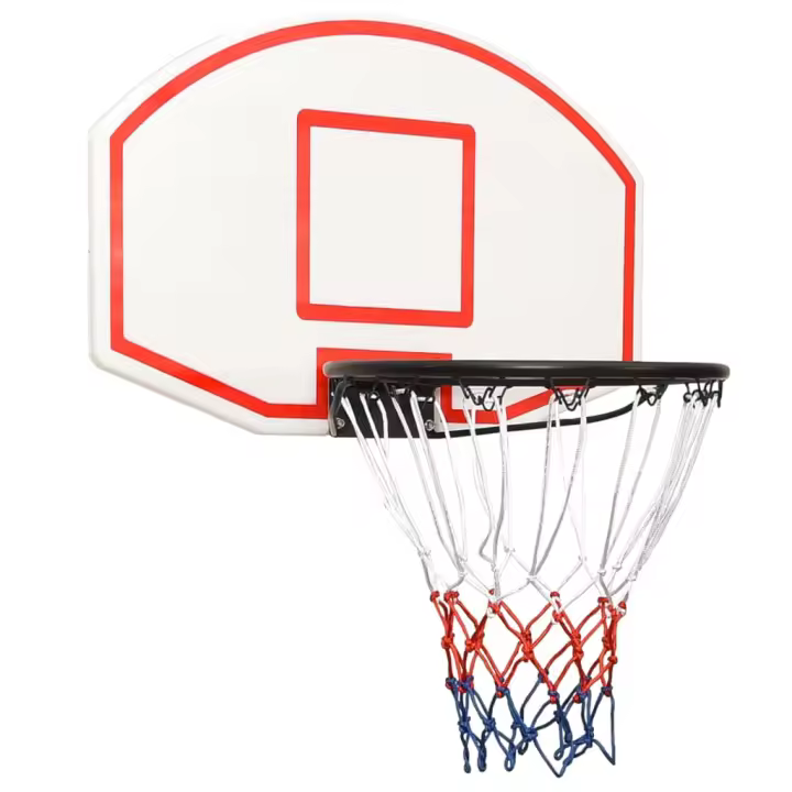 vidaXL Tablero de baloncesto polietileno 71x45x2 cm aro de baloncesto Color Blanco,  Negro, y mas - 1