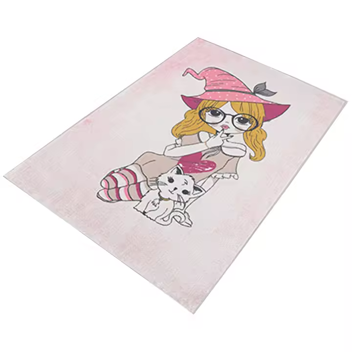 Wellhome Alfombra Poliester Estampada Lavable a Máquina 80 X 150cm Diseño Único - 1