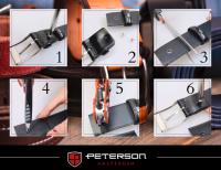 PTN LTP-TWT-105-9883 Cinturón ancho de cuero negro - details 7