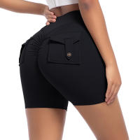 SSITO Pantalones cortos de Yoga para Mujer, Mallas de Gimnasio with Bolso fruncido en el asiento, medias rezadoras de beltera High, Pantones cortos SexIs with fruncido en el asiento para Cycling - details 11