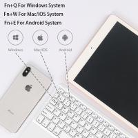 Teclado Y Ratón Inalámbrico Con Touchpad Ultrafino Portátil Para Tablet Mini Compatible Con iOS Android Windows Para iPad Y Teléfono Móvil - details 5