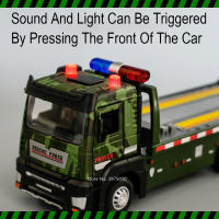 Modelo De Camión De Transporte De Tanques Militares a Escala 1/32 Con Sonido Luz Y Puertas Abiertas Juguetes De Vehículos Para Niños - details 3