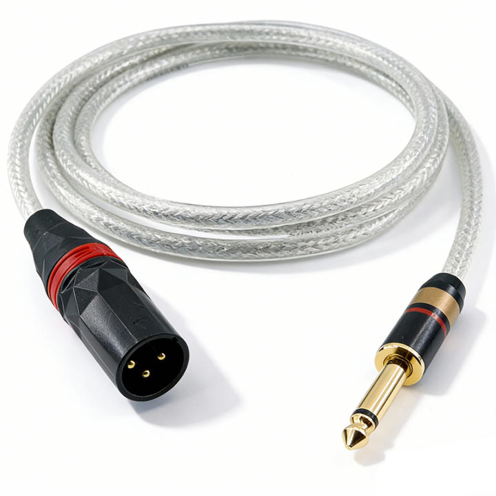 Cable De Microfone GOLLEY LION Con Conector XLRM Macho a Jack 6.35mm Y 6.5mm a 1/4'' Para Altavoz Amplificador De Guitarra AMP