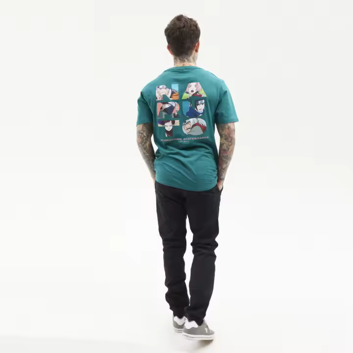 Camiseta Manga Corta HYDROPONIC NARUTO TYPE Teal Green NA505-02 - 1