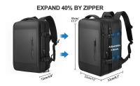 Mochila de viaje de negocios para hombre, morral expandible e impermeable, de gran capacidad, para ordenador portátil de viaje de fin de semana - details 4