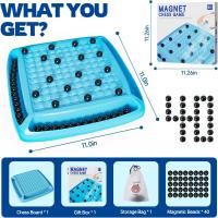 Juego de ajedrez magnético, juego de ajedrez magnético para niños de 6 - 8 - 12 años, juego de ajedrez magnético para adultos, juego familiar para niños y adultos, juego magnético con 40 piezas, regalo de cumpleaños divertido para niños - details 0