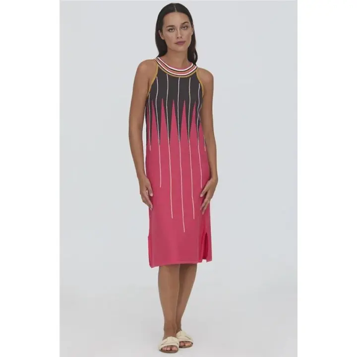 Wnt Vestido De Punto Cuello Halter - 1