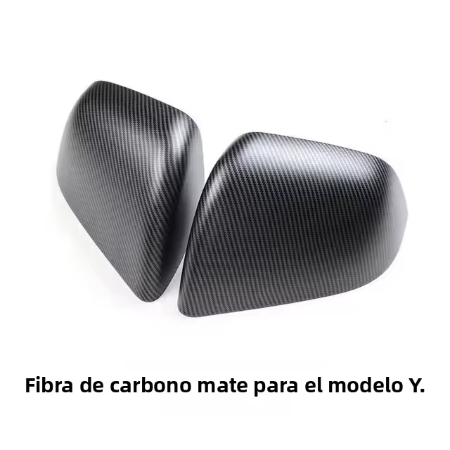 Cubierta De Espejo Retrovisor De Fibra De Carbono Para Tesla Model 3 Y Brillo/Mate Carcasa Decorativa Accesorios Exteriores 2023 Cubierta De Espejo Retrovisor - 1