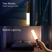 Lámpara Nocturna LED De Inducción Magnética Recargable Para Pasillo Armario Baño Y Dormitorio Luz Atmosférica De Encanto - details 2