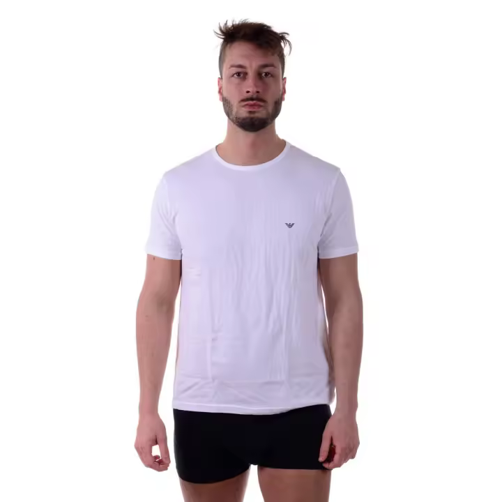 Emporio Armani Algodón Hombre Blanco camiseta 1108537 P722 10 - 1