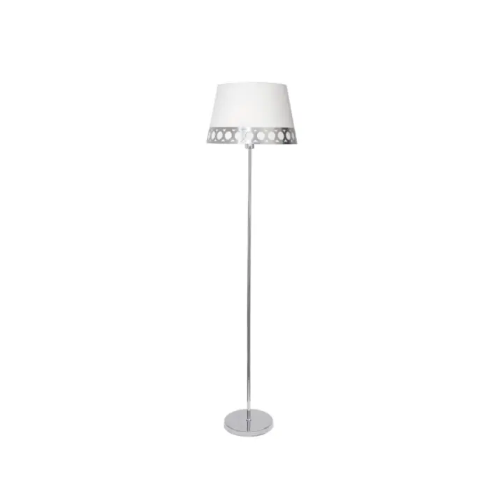 Fabrilamp - Pie Salón Dalia 1xe27 Blanco/plata 165x40x40 Cm - 1