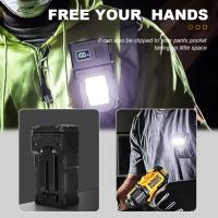 Linterna LED Recargable Mini USB Portátil Con Imán En La Punta Y Luz COB Para Emergencias Y Camping Super Brillante Y Impermeable - details 7