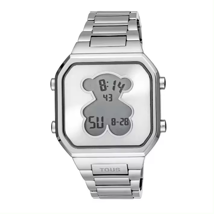 Reloj digital con brazalete de acero SS D-BEAR - 1