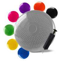 Ociodual Cojín Hinchable Plata Disco con Bomba Goma PVC para Fitness Yoga Pilates Coordinación Rehabilitación Equilibrio - details 1