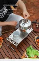 Mesa Plegable De Acero Inoxidable Para Camping Y Barbecue Accesorios De Fogón Multifuncional Portátil DUTRIEUX Originales En China - details 4