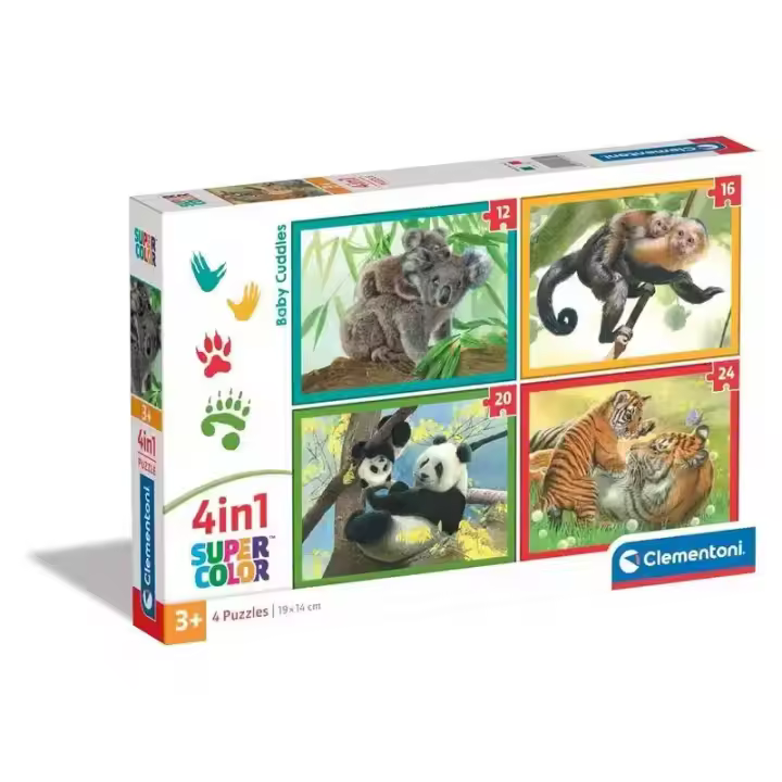 Puzzle animales progresivo 4 en 1 Baby Cuddles Clementoni 21532 CLEMENTONI - 1