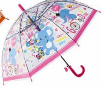J.S ONDO Paraguas Transparente Bastón Plegable, 50cm Cerrado de NIÑO O NIÑA, Automático, 8 Varillas Resistente Al Viento,DIBUJO ANIMADO - details 5