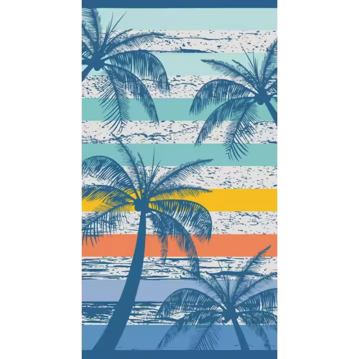 Toalla de Playa Jacquard 100% Algodón Egipcio Orizzont 90x165 - 1