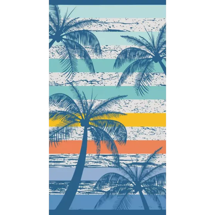 Toalla de Playa Jacquard 100% Algodón Egipcio Orizzont 90x165 - 1