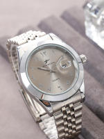 Reloj De Pulsera De Lujo Clásico Para Hombres Con Fecha Y Correa De Acero Inoxidable Deportivo Y Casual Con Marcas Arábigas Resistente Al Agua - details 17