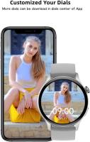 Relojes inteligentes para hombres mujeres (contesta / llama), relojes inteligentes ip68 impermeables para teléfonos Android e ios, relojes deportivos de seguimiento de actividades de relojes inteligentes, con monitor de frecuencia cardíaca de pantalla tác - details 3