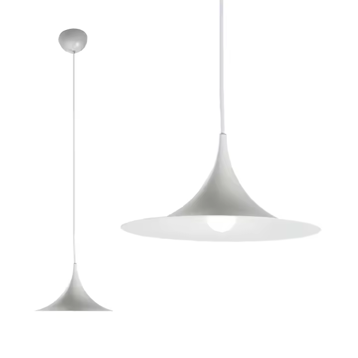 ALPINALUZ Lámpara Colgante Nils Aluminio para Restaurante-Cocina-Comedor - 1