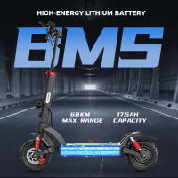 Scooter Eléctrico iScooter iX6 con Neumáticos Todoterreno Neumáticos de 11 pulgadas, Motor Trasero de 1000W, Velocidad Máxima de 45km/h, Batería de 48V y 17.5Ah, Autonomía de 60km, Bloqueo NFC, Sistema Antirrobo Inteligente, Vinculación con Teléfono - details 6