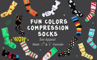 Calcetines De Compresión Para Hombres Y Mujeres Antifatiga Alivio Del Dolor 20-30 Mmhg Negro Adecuados Para Deportes Ciclismo Rugby Golf Ice Hockey Fútbol Baloncesto Skateboard Danza - details 0