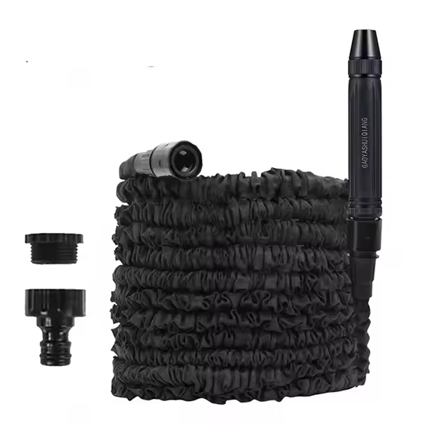 Tira De Agua Expandible 25FT-200FT Para Jardín Y Limpieza De Coches Ropa De Plástico Anti-Abrasión Anti-Corrosión Ajustable Y Rewindable Para Riego Del Jardín - 1