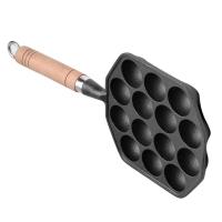 Molde Para Hacer Esferas De Carne De Octopus Takoyaki De Hierro Fundido Con Mango Desmontable Fácil De Limpiar 14 Agujeros Para Cocina - details 3